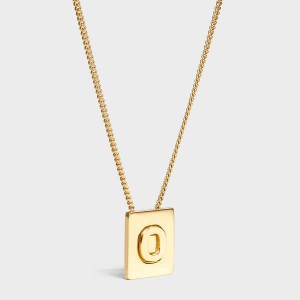 Celine Alphabet O In Brass With Gold Finish Ketten Gold | CL-592278