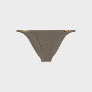 Celine Bottom In Matte Jersey Bademode Olivgrün | CL-592768