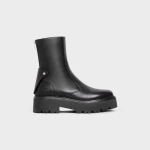 Celine Bulky With Back Zip And Triomphe In Calfskin Stiefel Schwarz | CL-592506