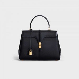 Celine Classique Bag In Satinated Calfskin 16 Schwarz | CL-593278