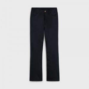 Celine Dylan Flared Jeans In Pure Black Wash Denim Hose Schwarz | CL-592043