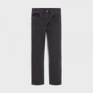 Celine Kurt Jeans In Charcoal Wash Denim Hose Grau Waschen | CL-592048