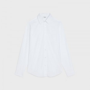 Celine Loose In Baumwoll Poplin Hemd Weiß | CL-592178