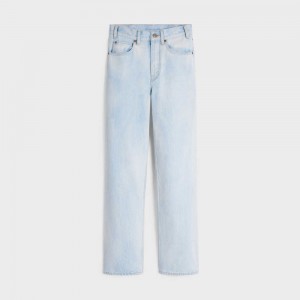 Celine Margaret Jeans In Sun-faded Wash Denim Hose Orange Waschen | CL-592716