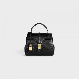 Celine Mini In Porosus Crocodile 16 Schwarz | CL-593272