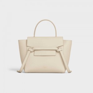 Celine Nano In Grained Calfskin Gürteltasche Beige | CL-593059