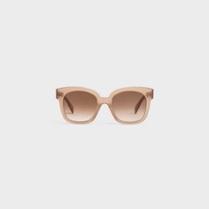 Celine Oversized S002 In Acetate Sonnenbrille Weiß | CL-592439