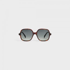 Celine Oversized S244 In Acetate Sonnenbrille Rot | CL-592435