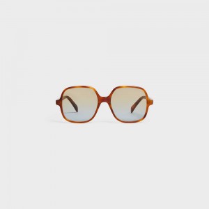 Celine Oversized S244 In Acetate Sonnenbrille Braun | CL-592434