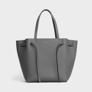 Celine Small Phantom In Soft Grained Calfskin Cabas Grau | CL-593092