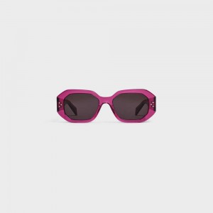 Celine Square S255 In Acetate Sonnenbrille Rosa | CL-592403