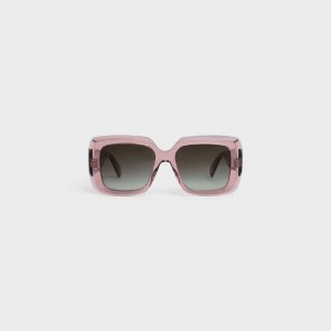 Celine Square S263 In Acetate Sonnenbrille Rosa | CL-592377