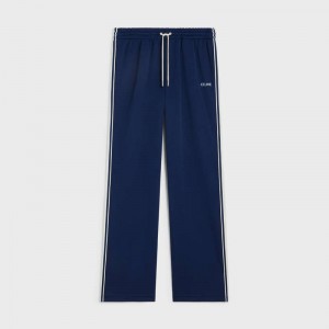 Celine Tracksuit In Double Face Jersey Hose Navy Weiß | CL-592037