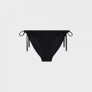 Celine Triomphe Bottom In Matte Jersey Bademode Schwarz | CL-592764