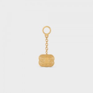 Celine Triomphe Helix Charm In Brass Kleine Lederwaren Gold | CL-592917