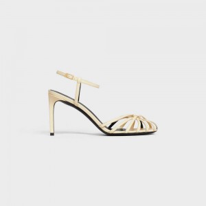 Celine Triomphe In Calfskin Sandalen Gelb | CL-592600