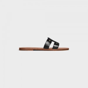 Celine Triomphe Mule In Calfskin Sandalen Schwarz | CL-592582