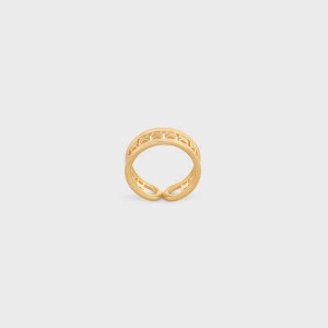 Celine Triomphe Multi In Brass With Gold Finish Ringe Gold | CL-592188