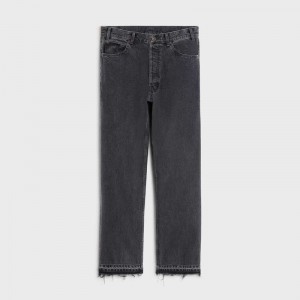 Celine Wesley Jeans In Charcoal Wash Denim Hose Grau Waschen | CL-592052