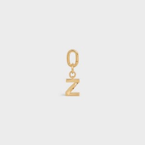 Celine Z Charm In Brass Kleine Lederwaren Gold | CL-592945