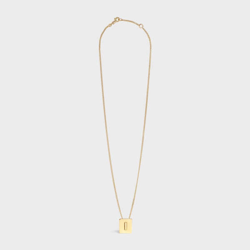 Celine Alphabet I In Brass With Gold Finish Ketten Gold | CL-592272