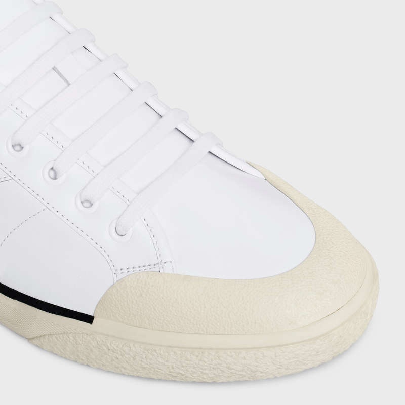 Celine As-01 Low Spitze-up Alan In Calfskin Sneakers Weiß | CL-591896