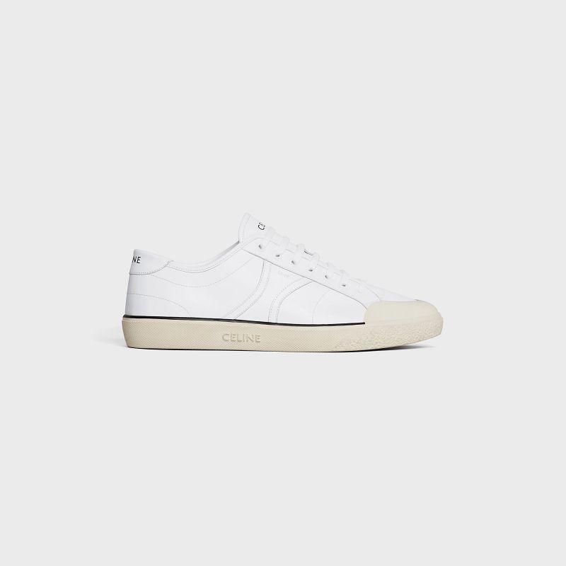 Celine As-01 Low Spitze-up Alan In Calfskin Sneakers Weiß | CL-591896