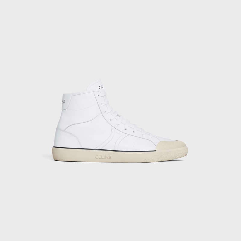 Celine As-02 Mid Low Spitze-up Alan In Calfskin Sneakers Weiß | CL-591894