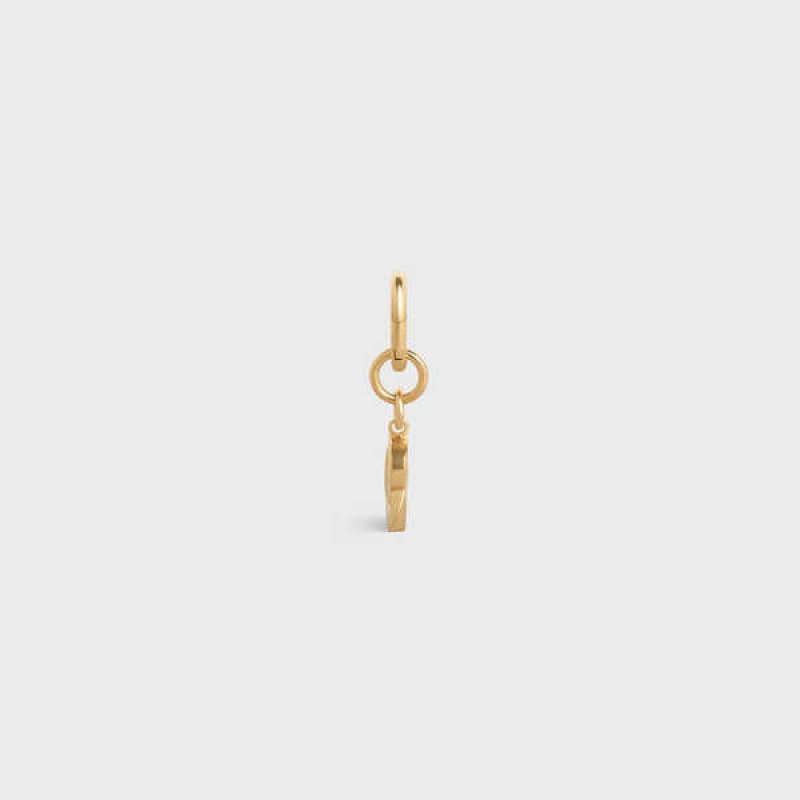 Celine B Charm In Brass Kleine Lederwaren Gold | CL-592925