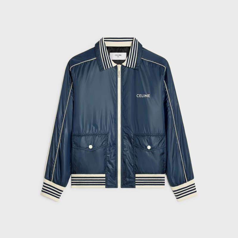 Celine Blouson In Laufschuhe Nylon Blousons Navy | CL-591960