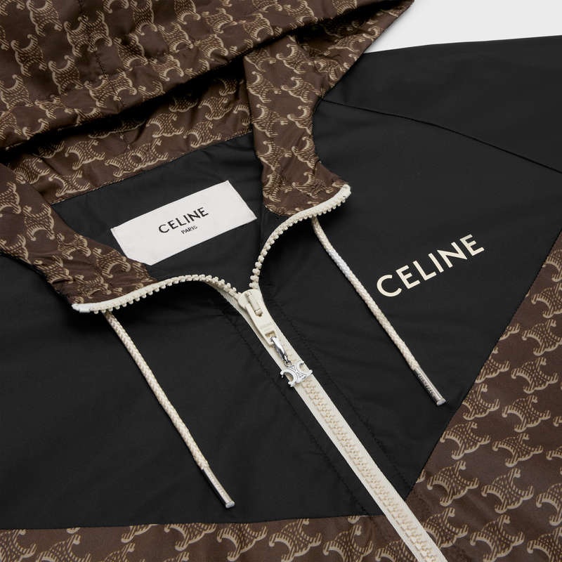 Celine Blouson In Monogram Nylon Blousons Beige Schwarz | CL-591954