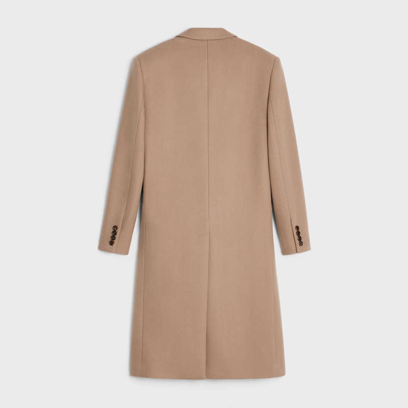 Celine Boxy In Cashmere Cloth Mäntel Dunkelbraun | CL-591980