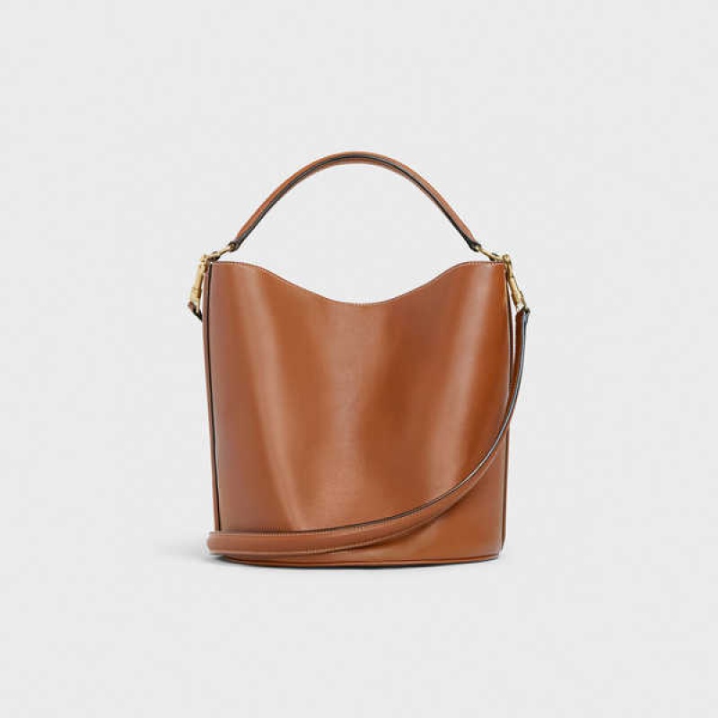 Celine Bucket Bag In Smooth Calfskin 16 Braun | CL-593256