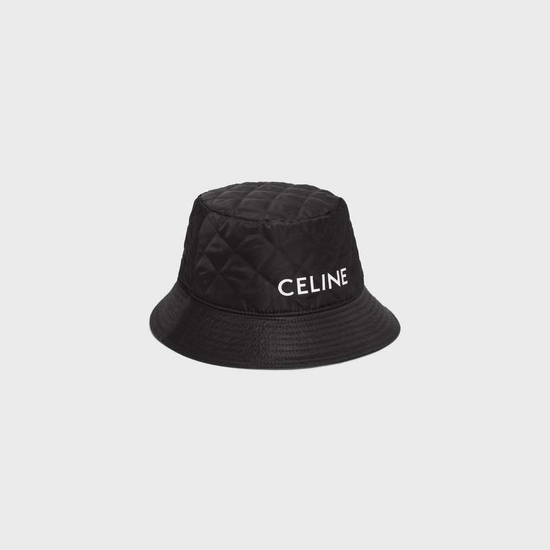 Celine Bucket In Nylon Twill Hut Schwarz | CL-591706