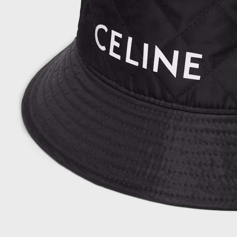 Celine Bucket In Nylon Twill Hut Schwarz | CL-591706