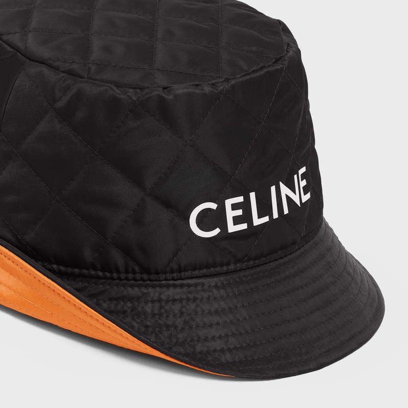 Celine Bucket In Nylon Twill Hut Schwarz | CL-591706