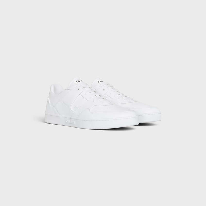 Celine C04 Trainer Low Spitze-up In Calfskin Sneakers Weiß | CL-591906