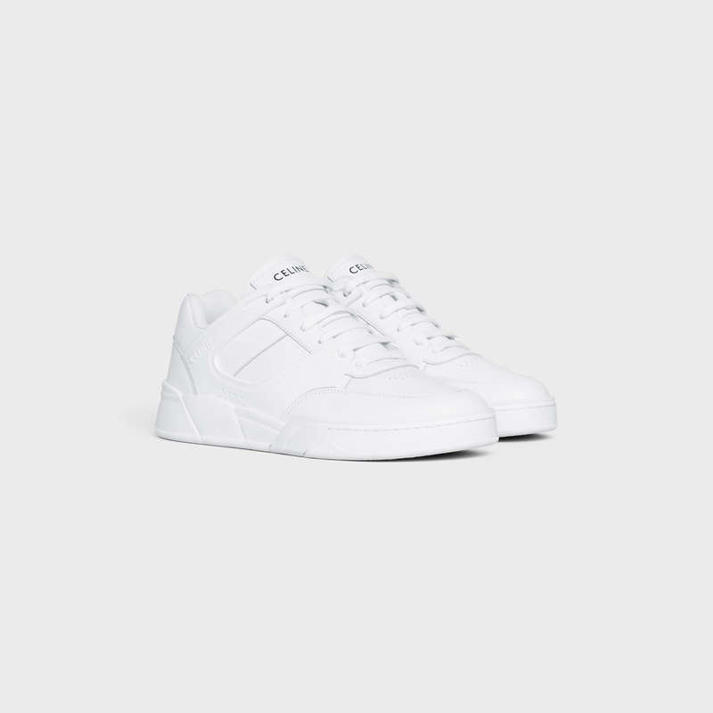 Celine C07 Trainer Low Spitze-up In Calfskin Sneakers Weiß | CL-591900