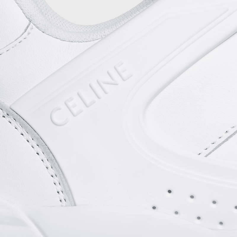 Celine C07 Trainer Low Spitze-up In Calfskin Sneakers Weiß | CL-591900