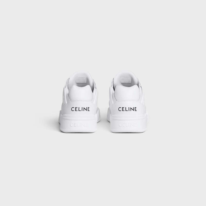 Celine C07 Trainer Low Spitze-up In Calfskin Sneakers Weiß | CL-591900