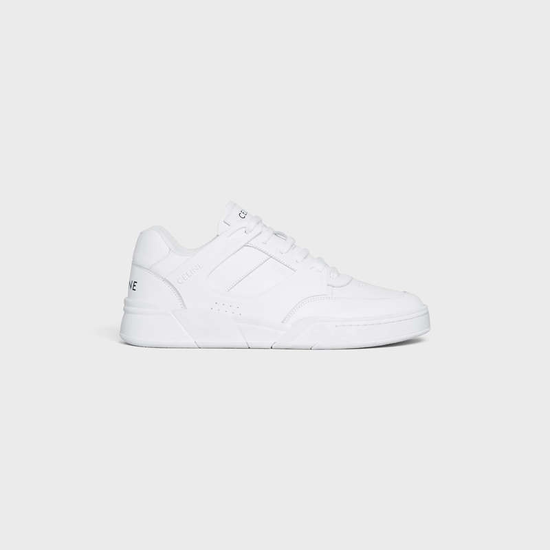 Celine C07 Trainer Low Spitze-up In Calfskin Sneakers Weiß | CL-591900