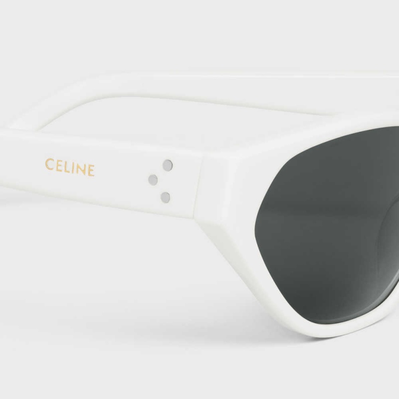 Celine Cat Eye S251 In Acetate Sonnenbrille Weiß | CL-592431