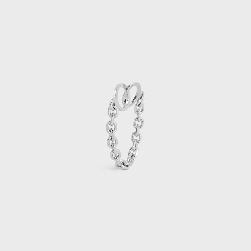 Celine ChaîNe Triomphe Golden Handcuff In Sterling Silver With Rhodium Finish Armbänder Silber | CL-591657