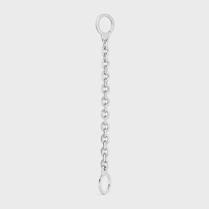 Celine ChaîNe Triomphe Golden Handcuff In Sterling Silver With Rhodium Finish Armbänder Silber | CL-591657