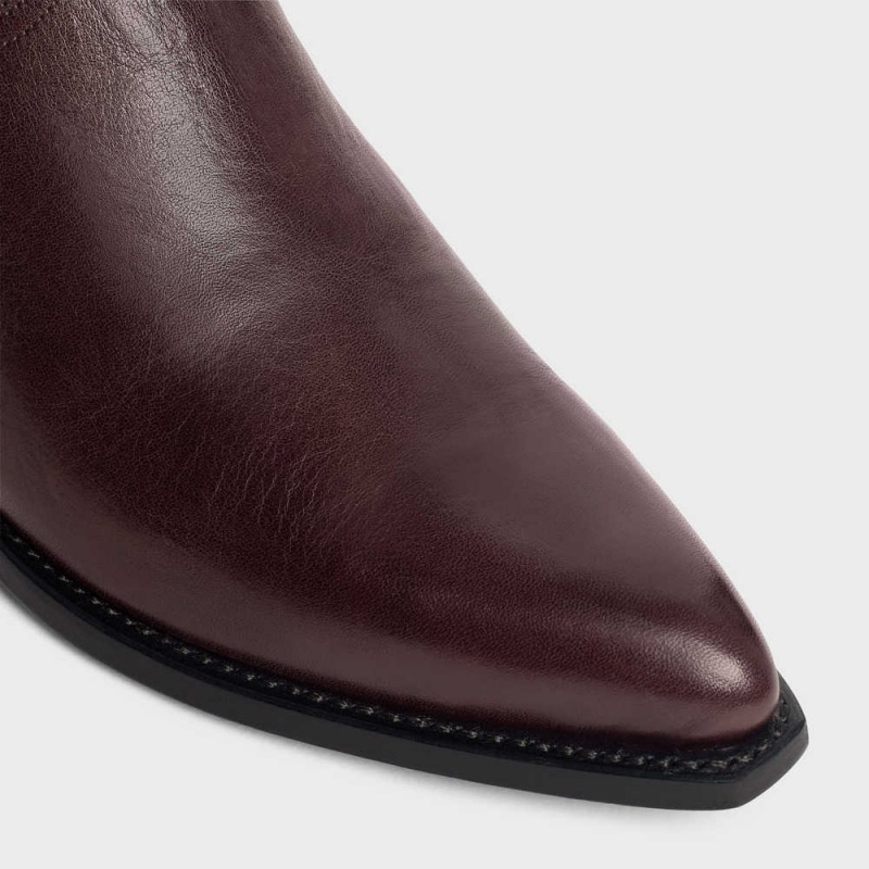 Celine Chelsea Cruiser In Calfskin Stiefel Dunkelbordeaux | CL-592488