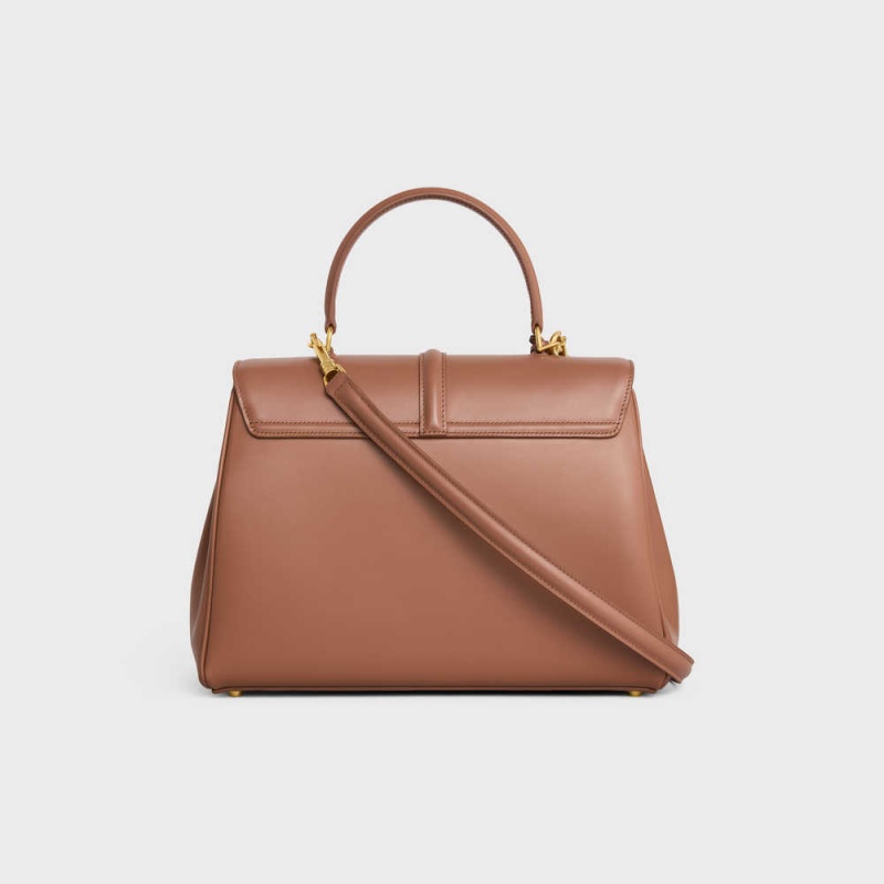 Celine Classique Bag In Satinated Calfskin 16 Braun | CL-593281