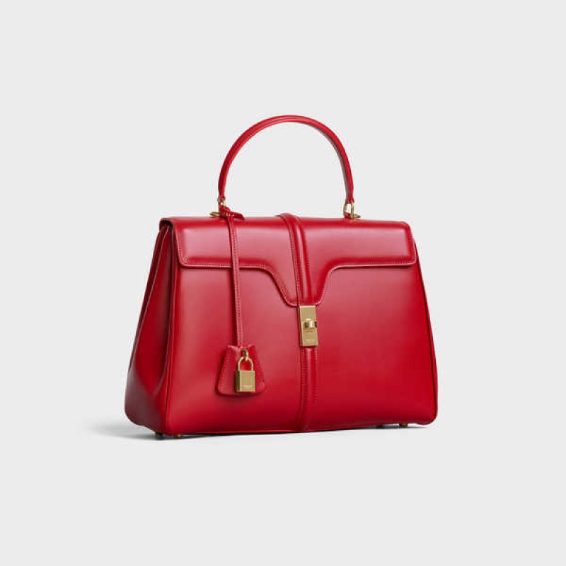 Celine Classique Bag In Satinated Calfskin 16 Rot | CL-593280