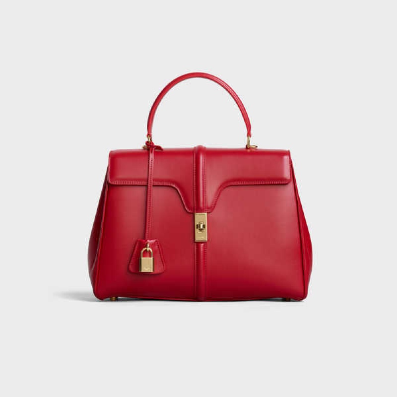 Celine Classique Bag In Satinated Calfskin 16 Rot | CL-593280