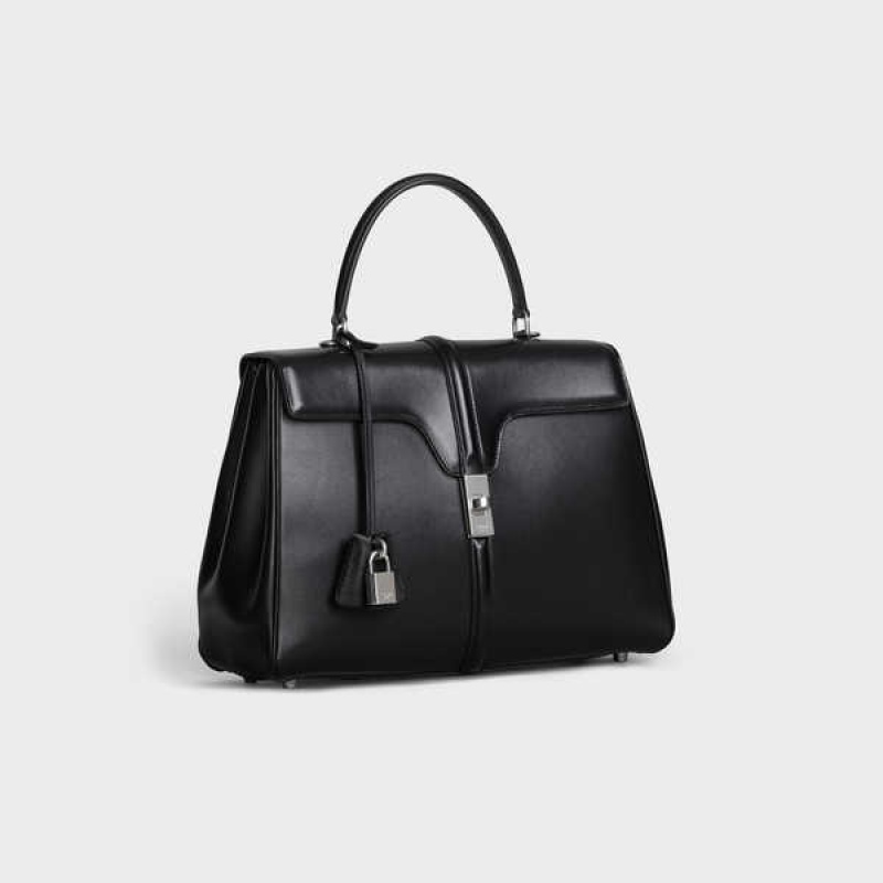 Celine Classique Bag In Satinated Calfskin 16 Schwarz | CL-593279