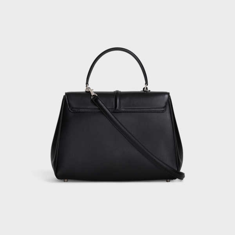 Celine Classique Bag In Satinated Calfskin 16 Schwarz | CL-593279